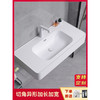 成型洗手池一体漱台洗脸盆感可丽耐肤挡水墙式卫生间盆挂沿单 商品缩略图0