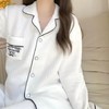秋冬季【空气棉睡衣女】娃娃领长袖夹层加厚高级感夹棉家居服套装  商品缩略图7