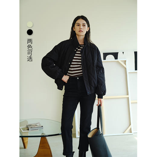 HeyDress法式立领棉服女秋冬宽松加厚保暖棉衣百搭休闲短款外套 商品图0