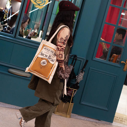 大容量原创帆布包，ins风韩系纯棉手提包单肩包HX-111 商品图9