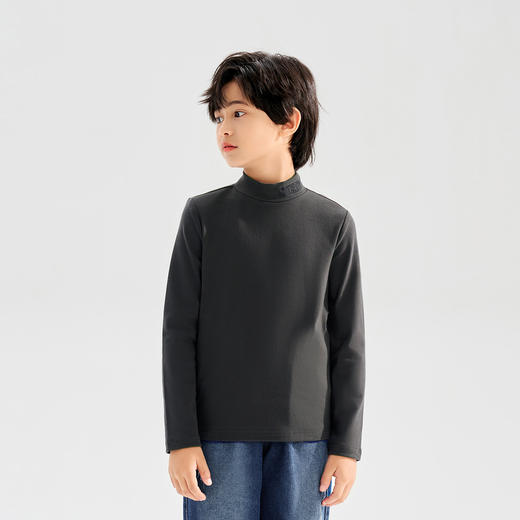 【清仓捡漏】【120-140】【可可鸭】男童春秋半高领纯色打底衫 商品图6
