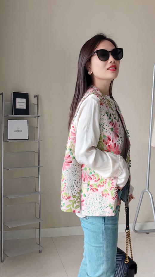 花团锦簇双宫提花开气国风马甲 商品图8