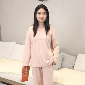 【99元1套,179元2套】秋冬女士长袖长裤德绒套头家居套装-6243218