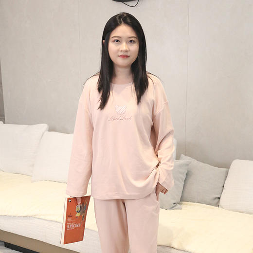 【99元1套,179元2套】秋冬女士长袖长裤德绒套头家居套装-6243218 商品图0