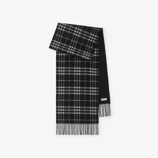 BURBERRY 巴宝莉 男女通用双面两用格纹羊绒围巾 格子 8099639 C1343 商品图0