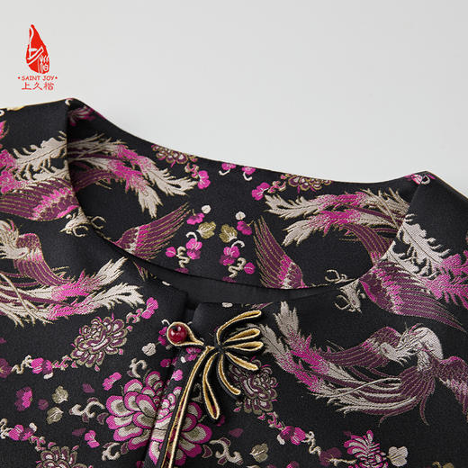 SAINTJOY/上久楷女式宋锦马甲 凤凰于飞CY1044207031 商品图9