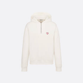 DR-H 爱心半拉链连帽卫衣