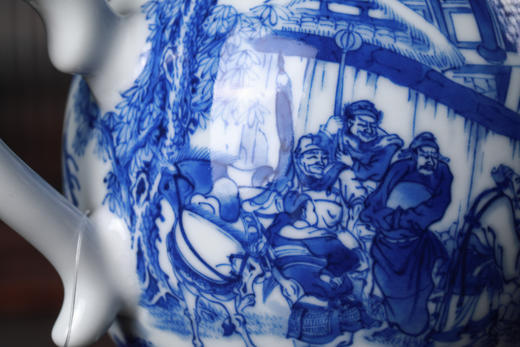 铭墨-三国三顾茅庐陶瓷壶 商品图9