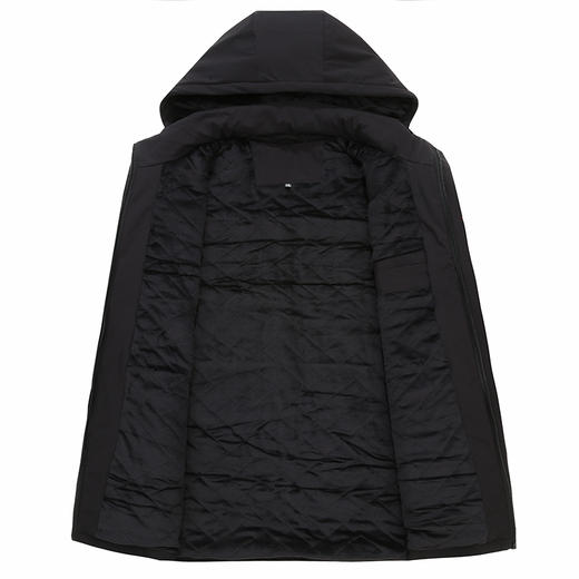 【可拆卸帽】【新款DZP】大依优型大码加绒加厚棉服棉衣外套男宽松加肥加大码上衣男士胖子休闲商务夹克 商品图7