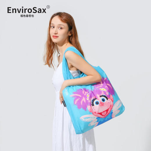 EnviroSax樱色春卷包｜芝麻街/梵高/莫奈/猫咪 爆款系列 大容量可折叠便携购物袋 商品图6
