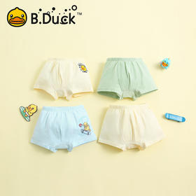 B.DUCK小黄鸭男童内裤4条袋装90-140 BP6521906