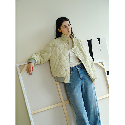 HeyDress法式立领棉服女秋冬宽松加厚保暖棉衣百搭休闲短款外套 商品图1