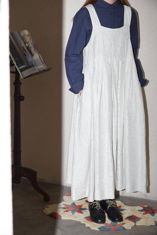 ECOLE DE CURIOSITES 水洗打字机棉衬衫(2色可选) 商品图8