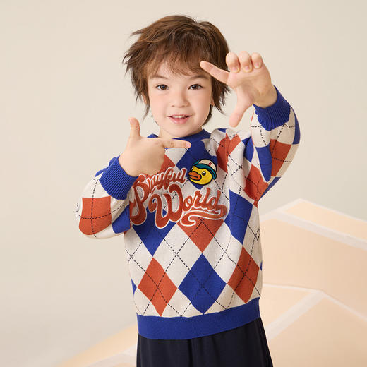 B.Duck小黄鸭童装春秋针织衫105-150 BF3512020 商品图0