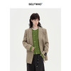 SELFWHO羊毛混纺复古老钱风西装外套女2024秋冬新款宽松百搭西服 商品缩略图0