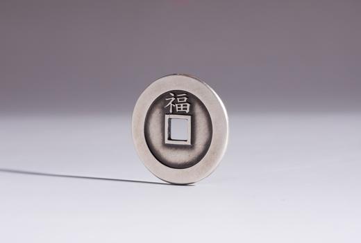 矩德泉坊 纯银手作 顺治通宝背上福（2.7厘米版)008 商品图4