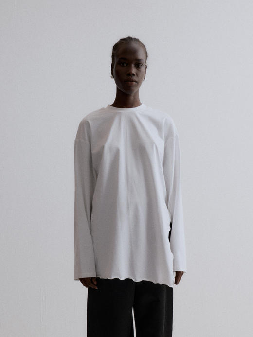 VC｜AW24111 Venus jersey top 针织上衣 [ 白 / 酒红 ] 商品图3