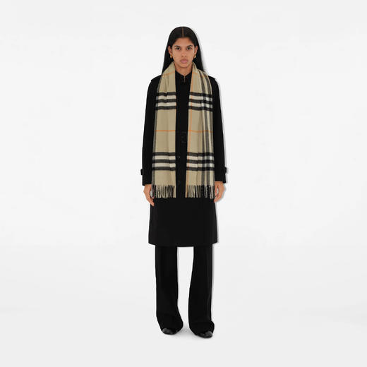 BURBERRY 巴宝莉 女士格纹羊绒围巾 格子 8091009 A7025 商品图3