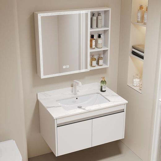 浴室柜蜂窝加厚铝太空洗手台面组合卫生间洗漱陶瓷脸盆池一体 商品图1