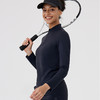 TAGX探观蓝鲸丝半拉链运动卫衣女士春季新款抑菌舒适修身纯色上衣 商品缩略图2