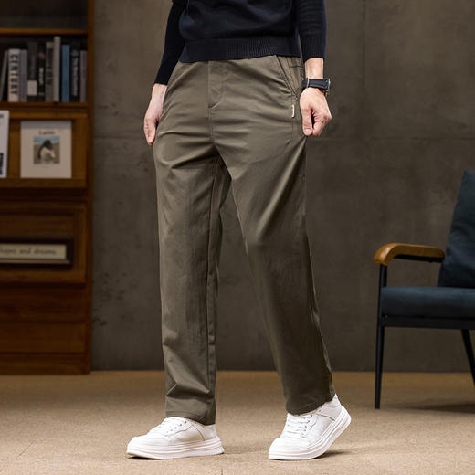 【新款DQ】大依优型大码直筒休闲长裤男舒适休闲简约百搭加肥加大男装潮款 商品图9