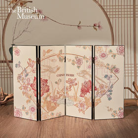 大英博物馆 东方梦境系列 灵羽芳地 桃花源记 漆器桌面屏风 家居摆件