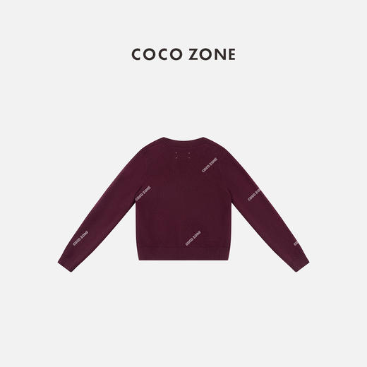 COCO ZONE 时尚V领针织开衫通勤风单排扣上衣CC1D2380 商品图2