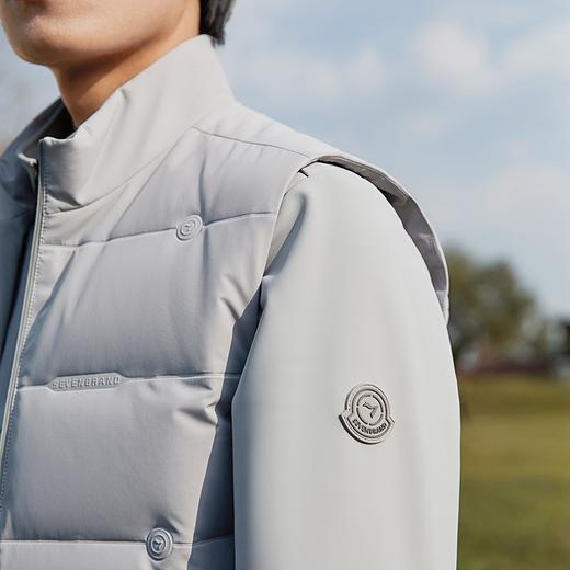 【拒水羽绒】柒牌羽绒夹克男士冬季新品一衣三穿羽绒马甲保暖外套	127E71380 商品图2