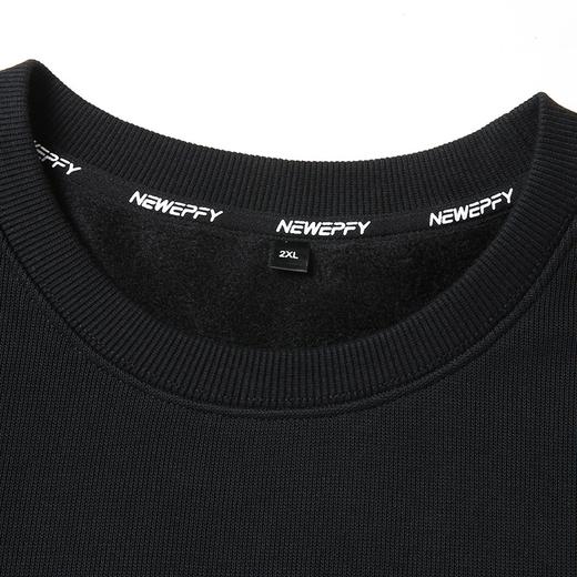 【新款DZP】大依优型大码加绒长袖卫衣圆领套头印花卫衣加肥加大宽松休闲上衣男士 商品图4