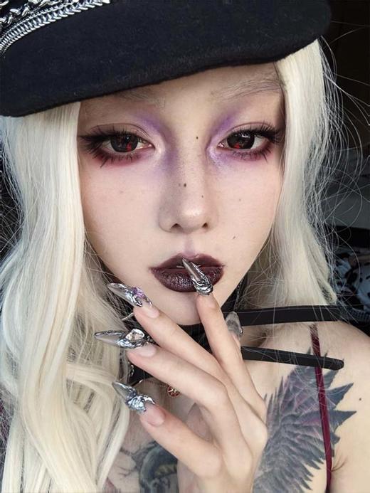 paprikacon 日抛 寄生暗鸦 直径14.5mm着色14.0mm   cos (两片装) 商品图2