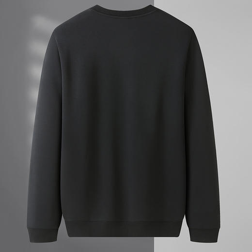 【新款DZP】大依优型大码加绒长袖卫衣圆领套头印花卫衣加肥加大宽松休闲上衣男士 商品图3