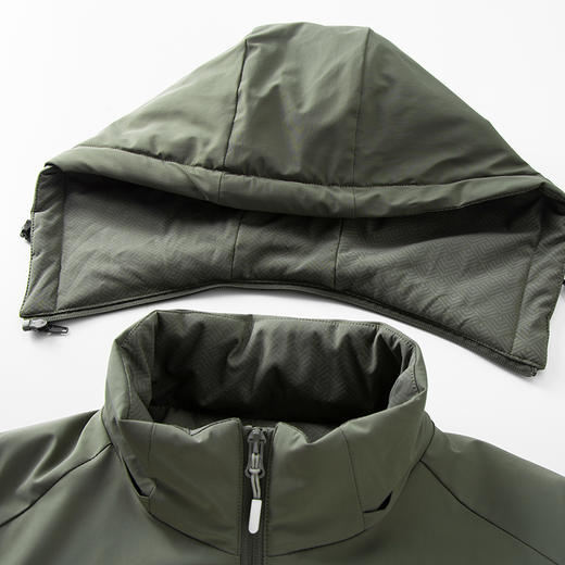 【可拆卸帽】【新款DZP】大依优型大码男装连帽棉衣棉服夹克加肥加大休闲夹克胖子外套上衣 商品图8