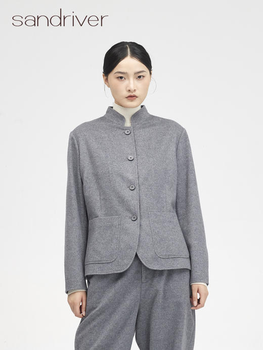 西藏羊绒呢中式女西服SJF96W270N 商品图0