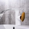 新款台上盆瀑布龙头单孔把式龙头全铜单冷热水面盆德国 商品缩略图2