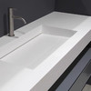切角台下水洗脸盆卫生间洗漱岩板浴室柜台面隐形洗手盆一体式 商品缩略图1