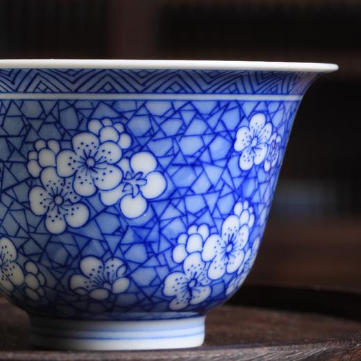 铭清堂-冰裂纹梅花陶瓷杯 商品图2