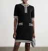 贸易公司订单  zp无标！大G黑白拼接菱格连衣裙  意大利进口羊毛 商品缩略图0