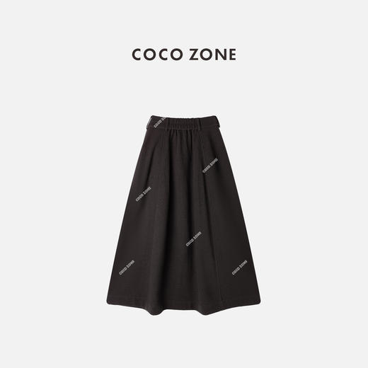 COCO ZONE 复古设计感半身裙百搭显瘦A字裙CC2C2309 商品图3