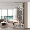 隔断长虹客厅屏风时尚过道入户屏风隔断超白走廊遮挡钢化玻璃艺术 商品缩略图0