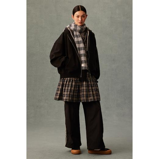 GOODBAI 粗体logo贴布绣连帽拉链卫衣 商品图0