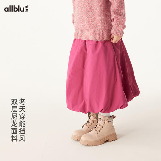 【单件直降】【冬Vol.3】allblu幼岚【花苞裙】儿童短裙女童24秋冬新款防风亲肤肌理感半裙ZY 商品图3
