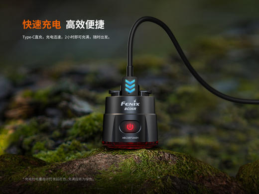 Fenix菲尼克斯BC06R高亮自行车尾灯type-c口充电山地车夜间骑行警示灯 商品图6