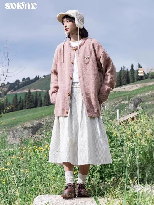 早乙女惠子saotome/STMMY243144/圆领渐变毛衣开衫 商品图0