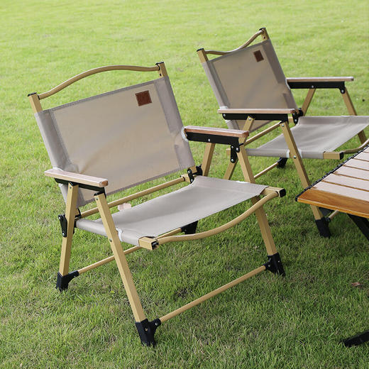 徽羚羊  可拆卸木纹克米特露营椅  单人铁管（小号）  HLY-ZDY-23001 商品图0