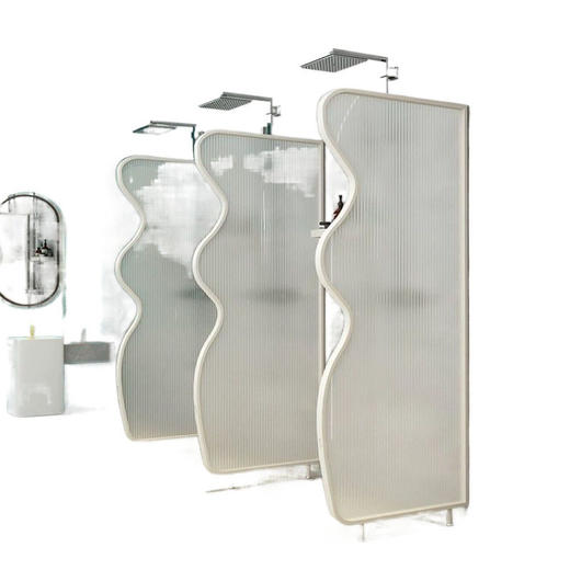 玻璃隔断澡堂遮挡游泳馆不锈钢公共卫生间淋浴间屏风长虹防水挡板 商品图4