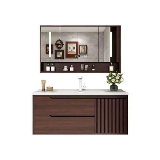 陶瓷浴室柜洗脸盆智一体洗漱实木组合中式浴室柜卫生间橡木洗手盆 商品图4