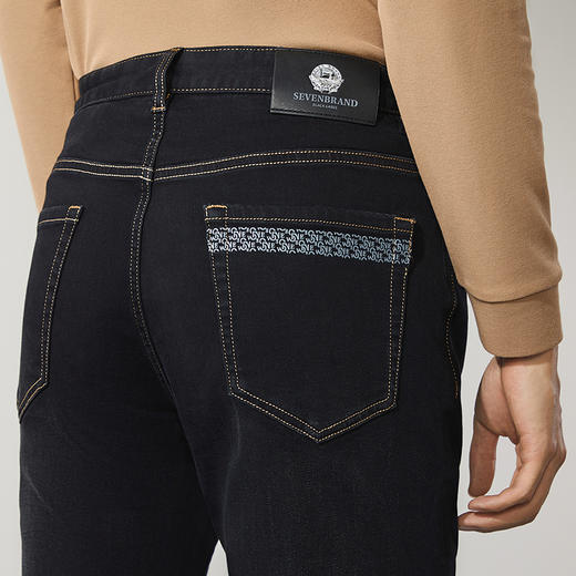 【远红外蓄热】柒牌水洗牛仔裤男秋冬新款直筒百搭休闲男款长裤子	127H71410 商品图2