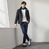 【拒水鸭绒】柒牌立领羽绒服男冬季厚款时尚提花黑色休闲保暖外套	127E71350 商品缩略图3