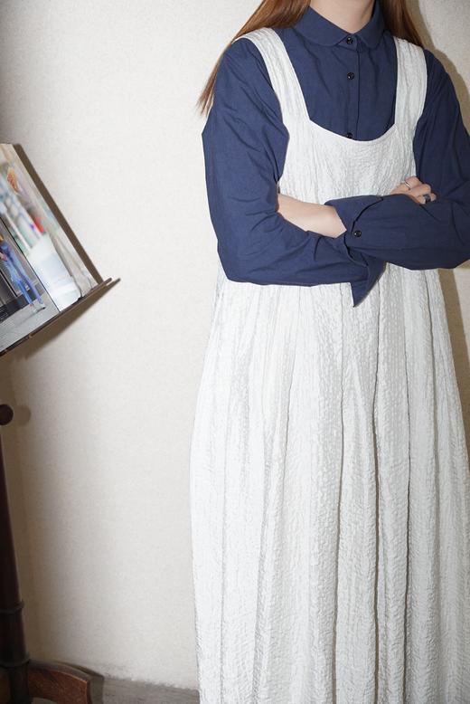 ECOLE DE CURIOSITES 水洗打字机棉衬衫(2色可选) 商品图10