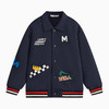 【MQD】童装男大童春新款学院风潮酷穿搭字母休闲翻领外套 商品缩略图4